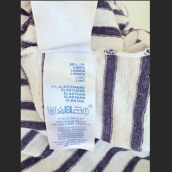 Jenni Kayne X Saint James dark blue Rue Drop Shoulder Tee M - Picture 6 of 6